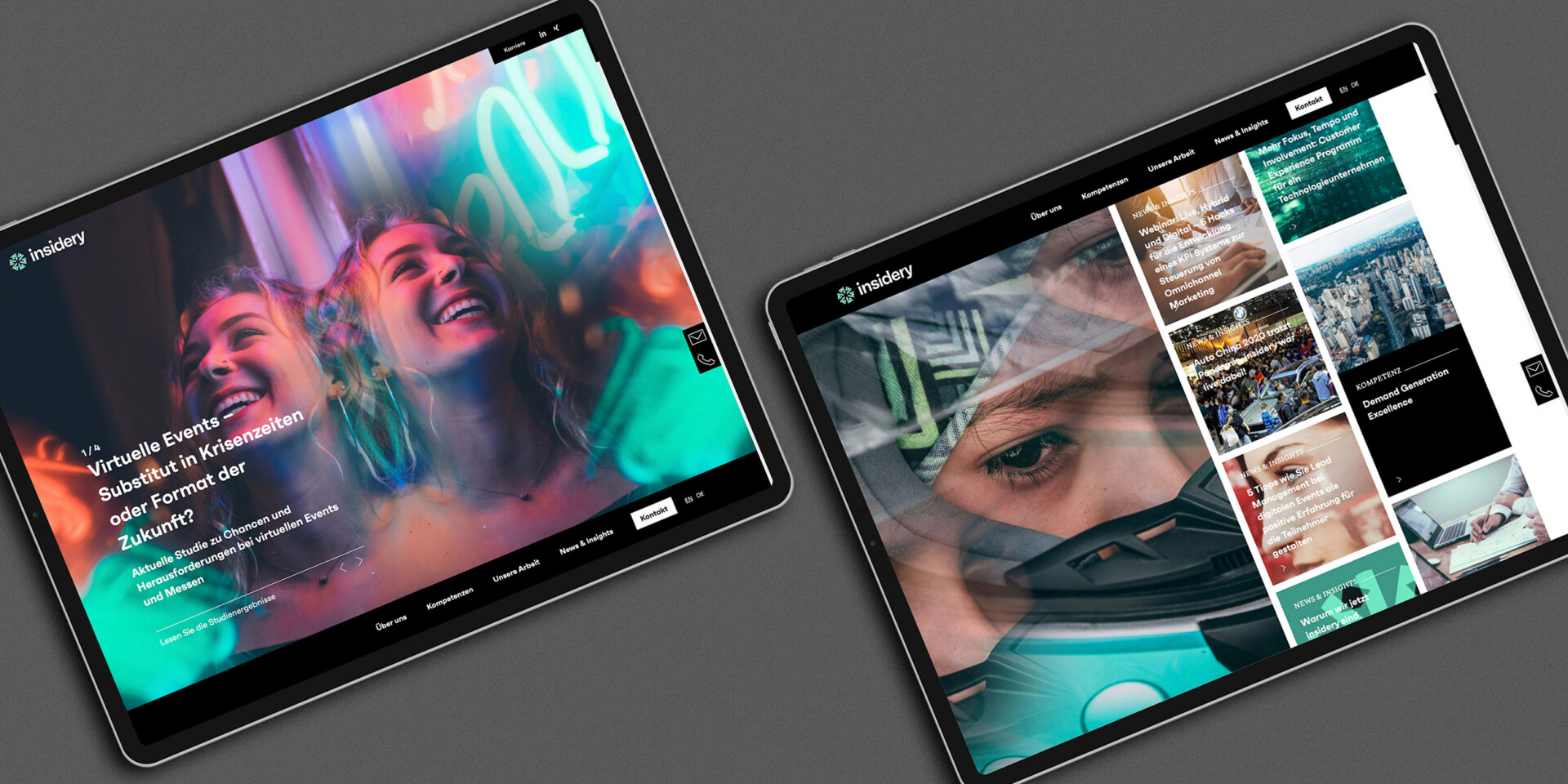 Insidery Webseite Ipad