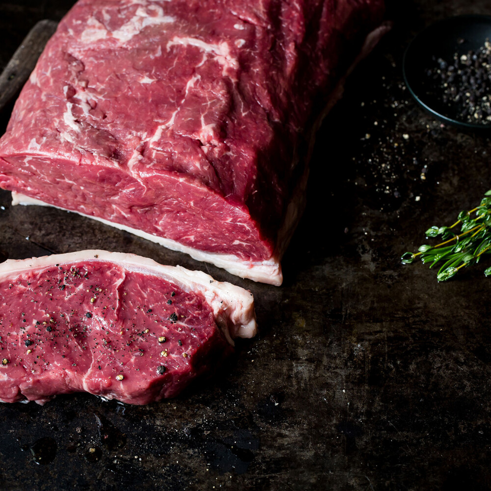 Metzger und Sohn Fleisch Foto