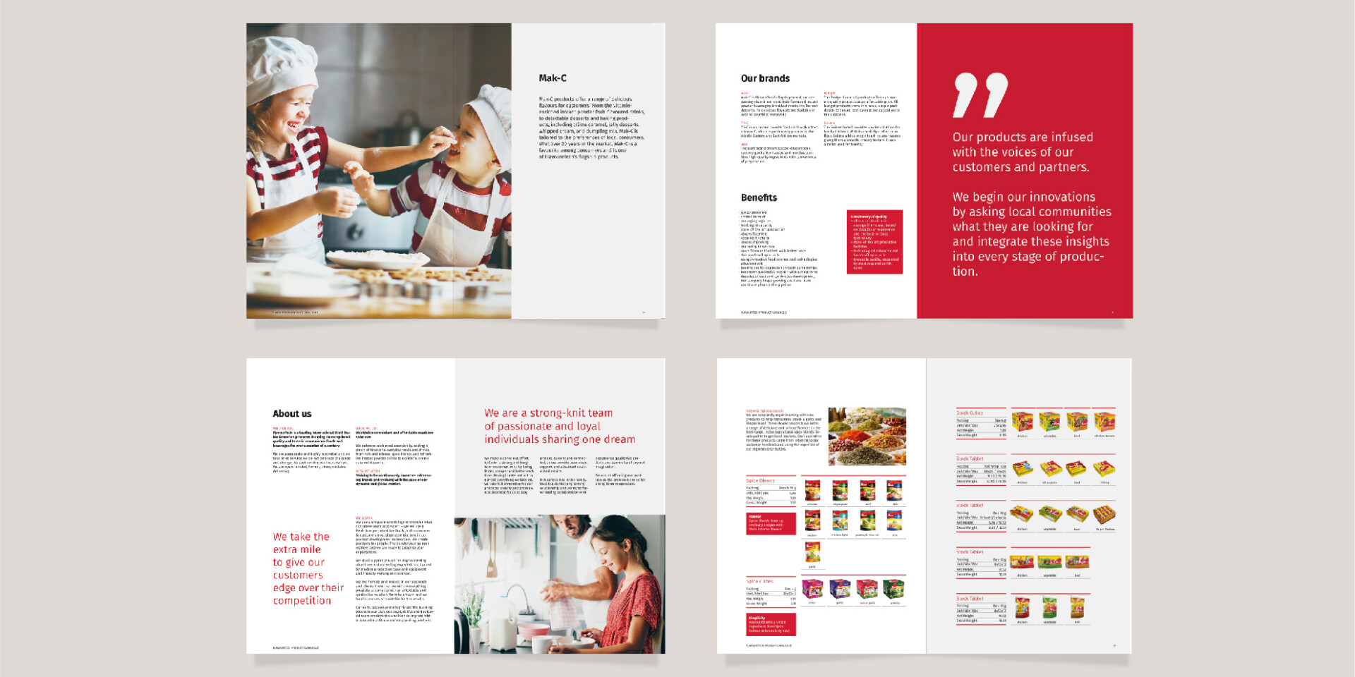 Flavourtech Corporate Design System auf Broschüre